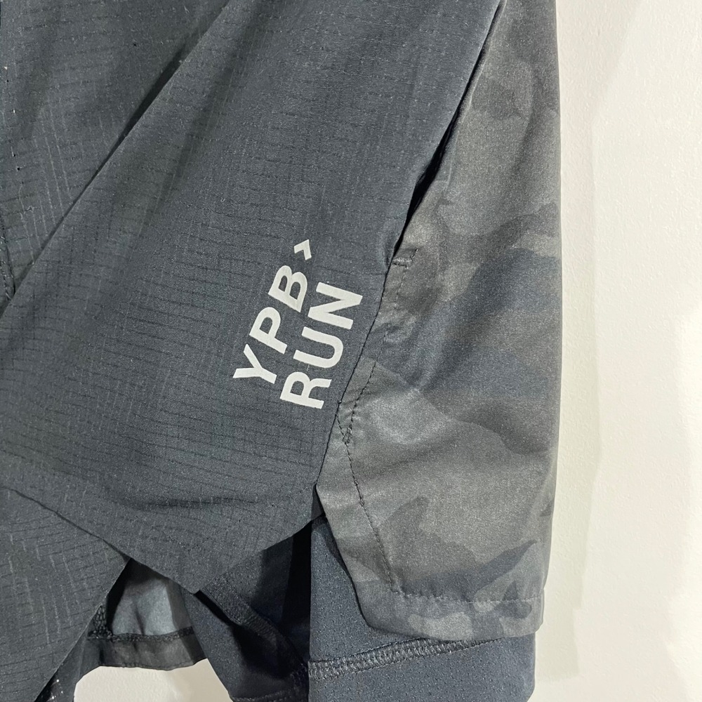 Abercrombie YPB Sporty 2-in-1 Athleisure Training Running Shorts Camo Mens Large - Picture 10 of 14
